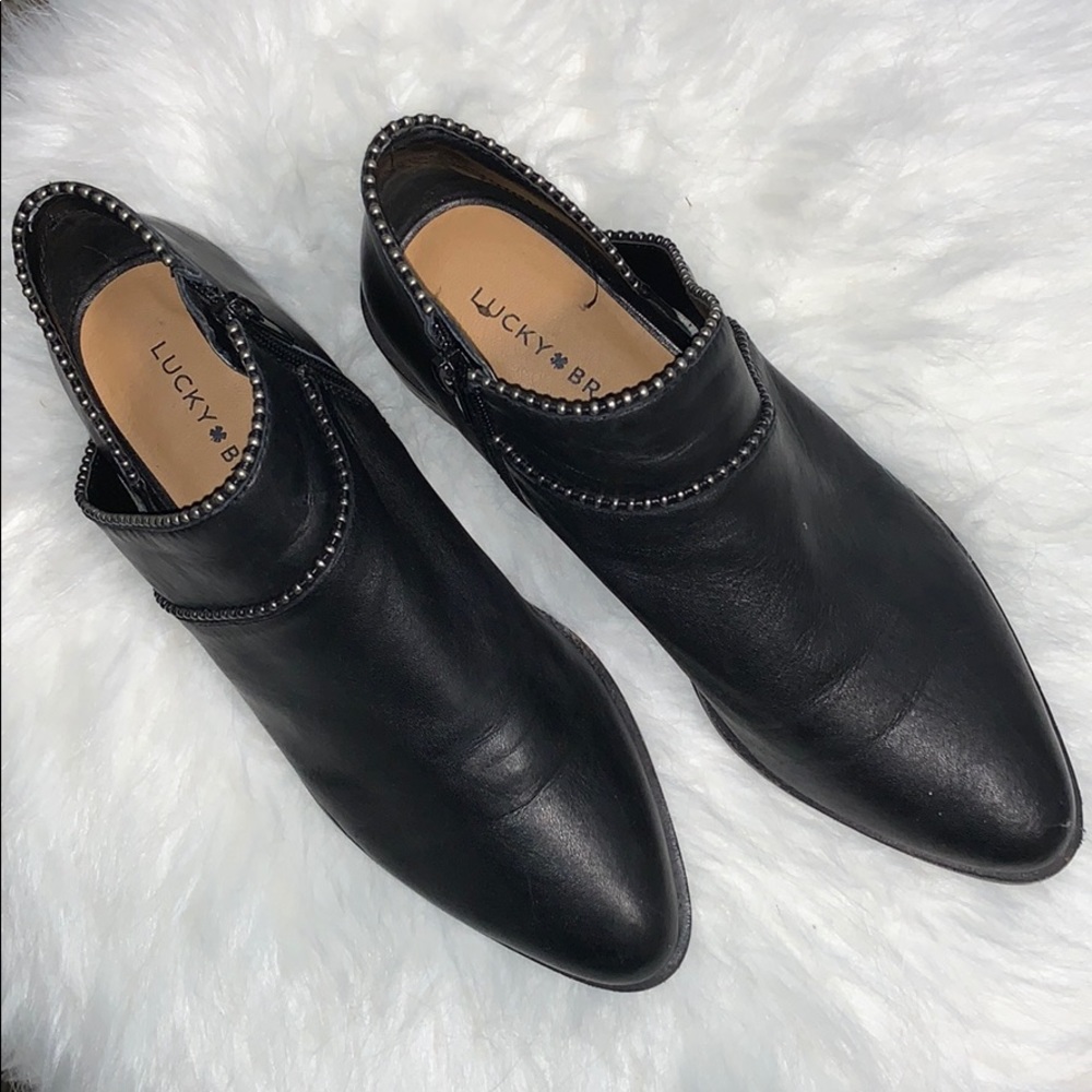 Lucky brand black booties